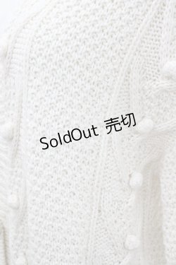 画像2: PINK HOUSE / 丸モチーフVネットニットカーディガン  キナリ I-26-02-18-047-LO-TO-SA-ZI