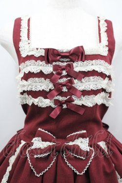 画像2: metamorphose / 【プラスサイズ】両山レースジャンパースカート 2 エンジ I-26-02-18-049-ME-OP-SA-ZI