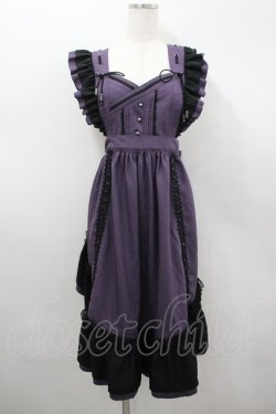 画像1: Ozz oneste / Midnight Masqueradeセパレートタブリエ  パープルｘ黒 I-26-02-18-051-OO-OP-SA-ZI