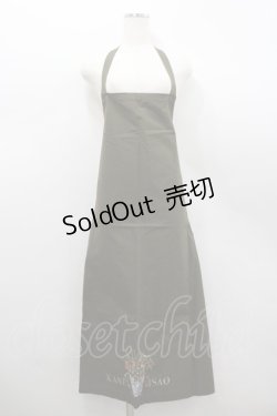 画像1: KANEKO ISAO / 苺鉢植え刺繍エプロン  カーキ I-26-02-18-055-EL-ZA-SA-ZI