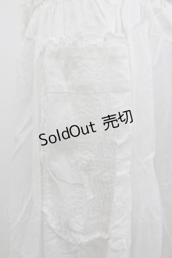 画像2: PINK HOUSE / 縦ピンタックポケット付きサススカート  ホワイト I-26-02-18-056-LO-SK-SA-ZI