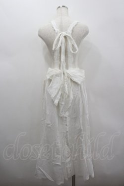 画像3: PINK HOUSE / 縦ピンタックポケット付きサススカート  ホワイト I-26-02-18-056-LO-SK-SA-ZI