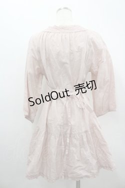 画像3: PINK HOUSE / フラワーレースピコフリルロングブラウス  ピンク I-26-02-18-006-LO-BL-SA-ZI