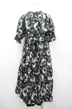 画像3: PINK HOUSE / マーガレットリースプリントミディワンピース  ブラック I-26-02-18-063-LO-OP-SA-ZI