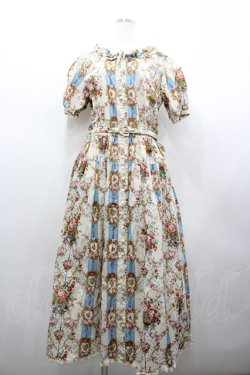 画像1: PINK HOUSE / 壁紙模様プリントワンピース  キナリ I-26-02-18-064-LO-OP-SA-ZI