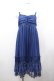画像1: axes femme / プリーツシフォンキャミワンピース  青 I-26-02-18-066-AX-OP-SA-ZI (1)