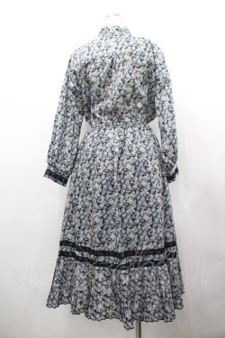 画像2: axes femme / 小花柄ボータイワンピース  ブラック I-26-02-18-067-AX-OP-SA-ZI