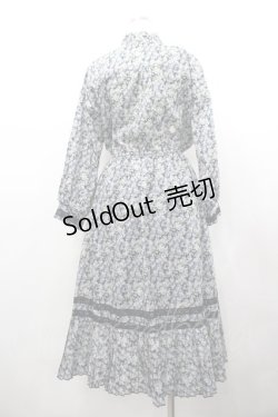 画像2: axes femme / 小花柄ボータイワンピース  ブラック I-26-02-18-067-AX-OP-SA-ZI