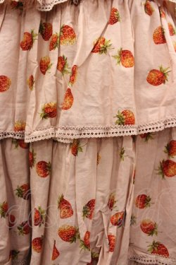 画像3: WONDERFUL WORLD / 苺pt段々フリルスカート  ピンク I-26-02-18-081-LO-SK-SA-ZI