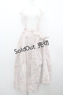 画像1: WONDERFUL WORLD / 苺ptパッチワークサススカート  ピンク I-26-02-18-082-LO-SK-SA-ZI