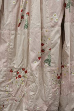 画像3: WONDERFUL WORLD / 苺ptパッチワークサススカート  ピンク I-26-02-18-082-LO-SK-SA-ZI