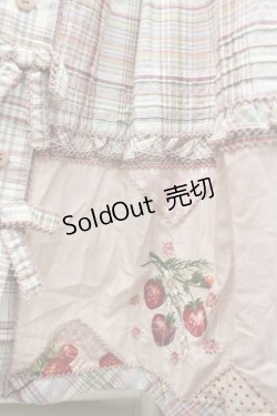 画像3: PINK HOUSE / 苺刺繍パッチワークスカート  ピンク I-26-02-18-083-LO-SK-SA-ZI