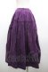 画像2: WONDERFUL WORLD / 裾リボン段スカート  パープル I-26-02-18-086-LO-SK-SA-ZI (2)