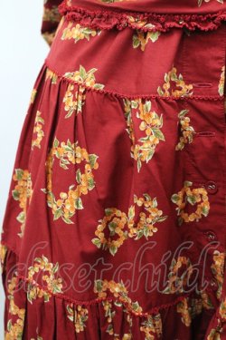 画像2: WONDERFUL WORLD / ハートリースptサッシュ付きスカート  レッド I-26-02-18-090-LO-SK-SA-ZI