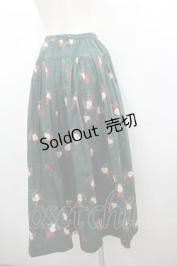 画像3: PINK HOUSE / サンタリースプリントスカート  緑 I-26-02-18-097-LO-SK-SA-ZI