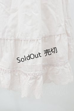 画像2: PINK HOUSE / 裾綿レースペチスカート  ピンク I-26-02-18-100-LO-SK-SA-ZI