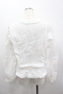 画像3: WONDERFUL WORLD / さくらんぼ刺繍長袖ブラウス  ホワイト I-26-02-18-010-LO-BL-SA-ZI