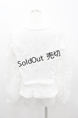 画像3: WONDERFUL WORLD / さくらんぼ刺繍長袖ブラウス  ホワイト I-26-02-18-010-LO-BL-SA-ZI