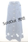 PINK HOUSE / 裾ワッペンデニムスカート 3(M) インディゴ I-26-02-18-103-LO-SK-SA-ZI