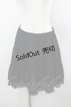 画像1: PINK HOUSE / ミニ丈ペチコート  黒 I-26-02-18-105-LO-SK-SA-ZI