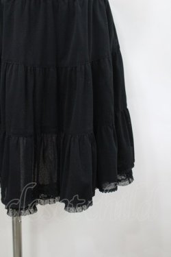 画像2: PINK HOUSE / ミニ丈ペチコート  黒 I-26-02-18-105-LO-SK-SA-ZI