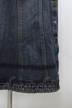 画像2: PINK HOUSE / 裾サイドボタンデニムスカート M インディゴ I-26-02-18-106-LO-SK-SA-ZI