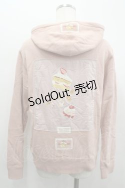 画像3: PINK HOUSE / ショートケーキゼッケン付きジップアップパーカー L ピンク I-26-02-18-011-LO-TO-SA-ZI