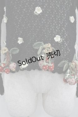 画像2: WONDERFUL WORLD / 苺ニットモチーフプルオーバー  ブラック I-26-02-18-014-LO-TO-SA-ZI