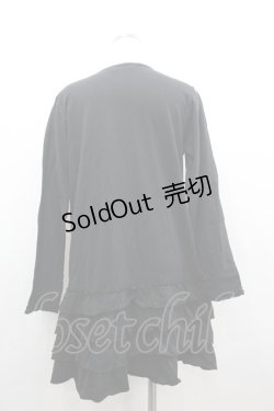 画像3: PINK HOUSE / 裾4段フリル長袖ワンピース  黒 I-26-02-18-019-LO-JA-SA-ZI