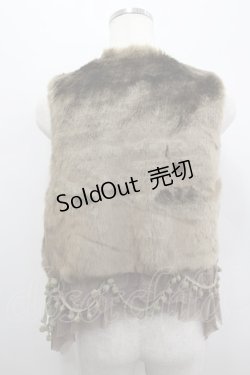 画像3: axes femme / フェイクファーレーシーベスト M モカ I-26-02-18-002-AX-TO-SA-ZI