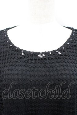 画像2: axes femme / ケミカルレース重ねPO XL 黒 I-26-02-18-022-AX-TO-SA-ZI