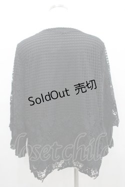 画像3: axes femme / ケミカルレース重ねPO XL 黒 I-26-02-18-022-AX-TO-SA-ZI