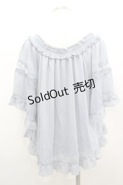 画像3: axes femme / ポンチョプルオーバー M ブルー I-26-02-18-023-AX-TO-SA-ZI