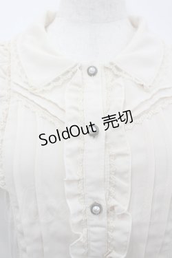 画像2: axes femme / フリルブラウス風半袖プルオーバー  生成り I-26-02-18-025-AX-TO-SA-ZI