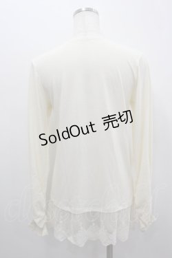 画像3: axes femme / 袖蝶モチーフインナーPO  生成り I-26-02-18-026-AX-TO-SA-ZI