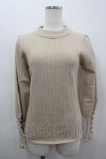 axes femme / ビジューニットインナープルオーバー  アイボリー I-26-02-18-027-AX-TO-SA-ZI