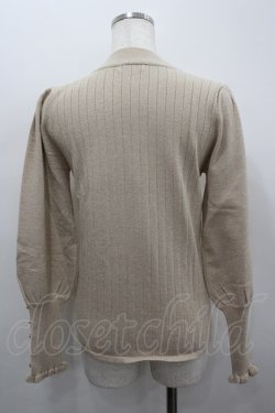 画像3: axes femme / ビジューニットインナープルオーバー  アイボリー I-26-02-18-027-AX-TO-SA-ZI