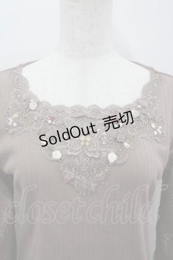 画像2: axes femme / ローズガーデン×蝶レースプルオーバー M モカ I-26-02-18-028-AX-TO-SA-ZI