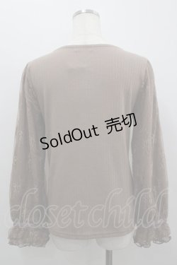 画像3: axes femme / ローズガーデン×蝶レースプルオーバー M モカ I-26-02-18-028-AX-TO-SA-ZI