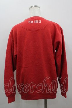 画像3: PINK HOUSE / 胸元&背中ロゴptプルオーバー  レッド I-26-02-18-032-LO-TO-SA-ZI