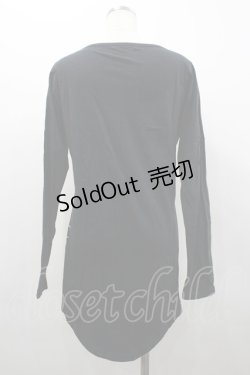 画像2: CIVARIZE / スカルプリントカットソー  黒Ｘ白 I-26-02-20-032-GO-TO-SA-ZI