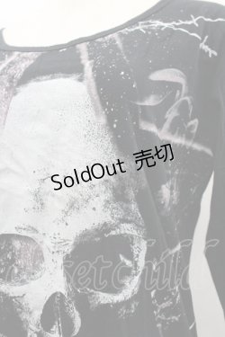 画像3: CIVARIZE / スカルプリントカットソー  黒Ｘ白 I-26-02-20-032-GO-TO-SA-ZI
