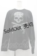 GOTHPUNKその他(買取対象外) / スカルカットソー M 黒Ｘシルバー I-26-02-20-033-GO-TO-SA-ZI