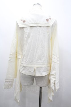 画像2: Desoro Works / 着物風袖チャイナブラウス  生成り I-26-02-20-004-GO-BL-SA-ZI