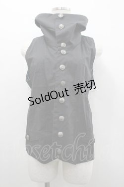 画像1: PUTUMAYO / ストライプベスト  黒Ｘ青 I-26-02-20-035-PT-JA-SA-ZI