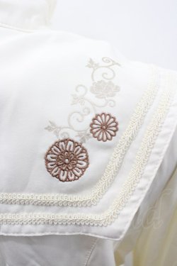 画像3: Desoro Works / 着物風袖チャイナブラウス  生成り I-26-02-20-004-GO-BL-SA-ZI