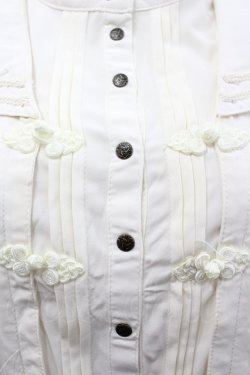 画像4: Desoro Works / 着物風袖チャイナブラウス  生成り I-26-02-20-004-GO-BL-SA-ZI