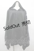 NieR Clothing / 着物袖パーカー  黒 I-26-02-20-040-PU-TO-SA-ZI