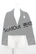 MARBLE / ブローチ付き別珍ジャケット  黒 I-26-02-20-044-GO-BL-SA-ZI