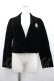 画像1: MARBLE / ブローチ付き別珍ジャケット  黒 I-26-02-20-044-GO-BL-SA-ZI (1)